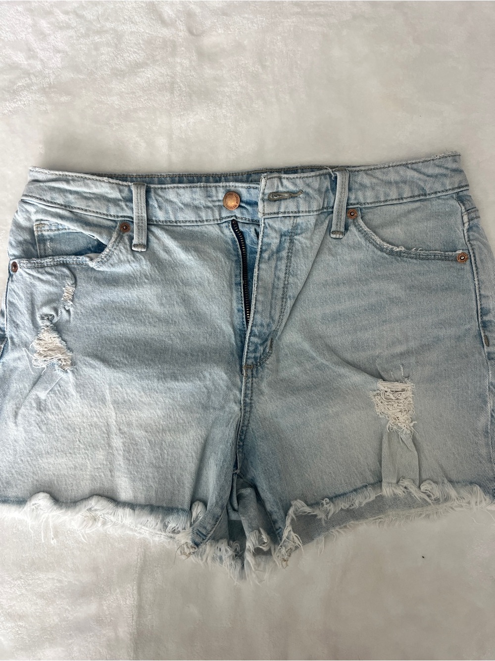 Universal Thread Light Blue Distressed Denim Cutoff Shorts